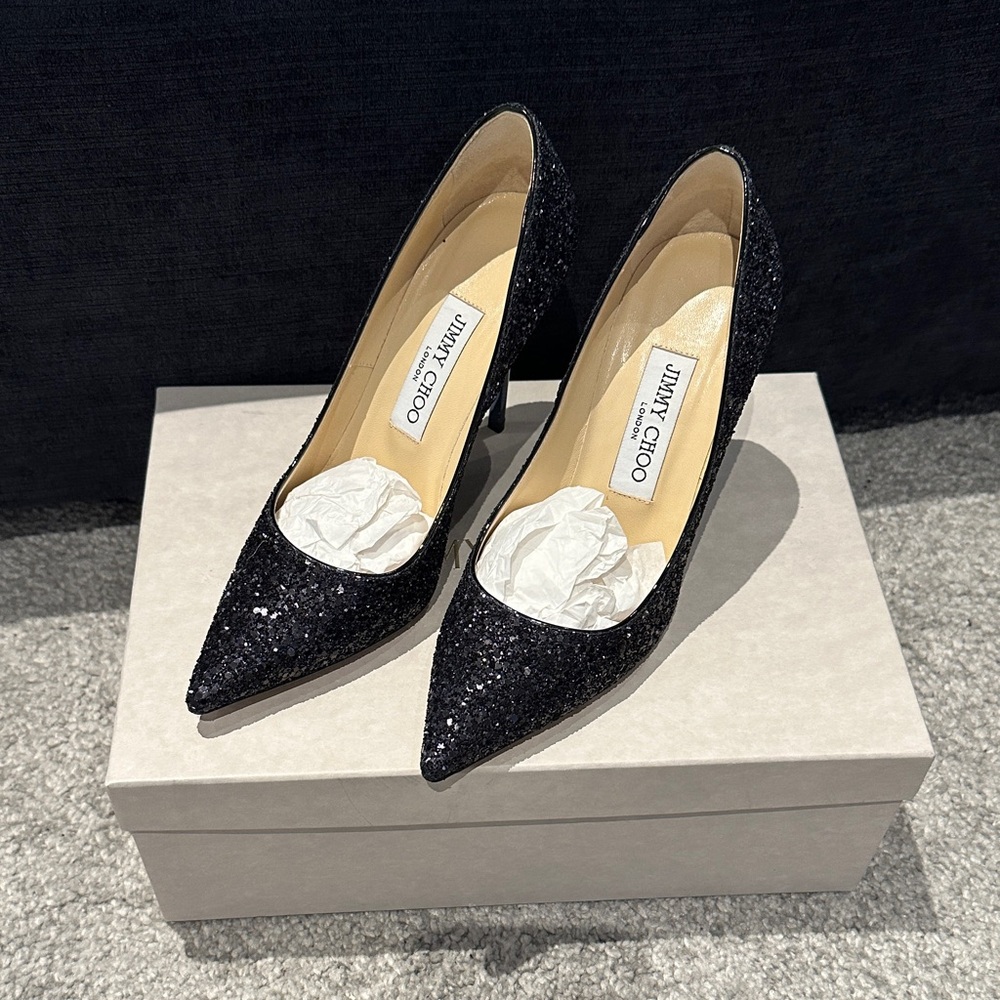 Jimmy Choo Black blue gradient Heels